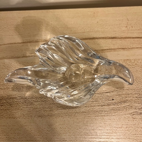 Clear Crystal bird candal holder - Picture 1 of 8